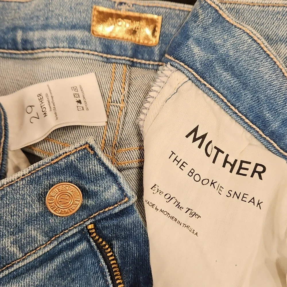 💕MOTHER💕 The Bookie Sneak Jeans ~ Eye Of The Tiger 29 NWOT - Picture 16 of 16